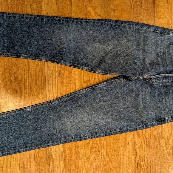 Agolde Riley Long High Rise Straight Denim - Picture 3 of 4